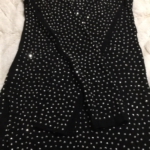 Last One! Black Sparkly Rhinestone Dress - Picture 11 of 11